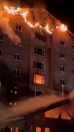 Cháy kinh hoàng tại khu trượt tuyết nổi tiếng Thổ Nhĩ Kỳ, 66 người thiệt mạng