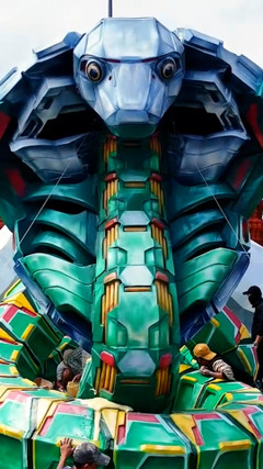 Lộ diện linh vật rắn công nghệ 4.0 độc đáo của Bình Định