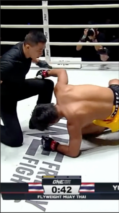 Võ sĩ tung 2 cú đấm 'sấm sét' hạ knock-out đối thủ