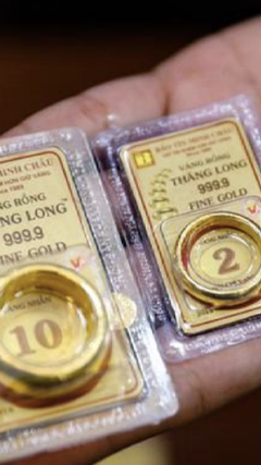Giá vàng miếng, vàng nhẫn đồng loạt lao dốc