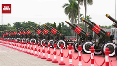 Dàn pháo lễ sẵn sàng khai hoả tại buổi tổng hợp luyện lần 2 