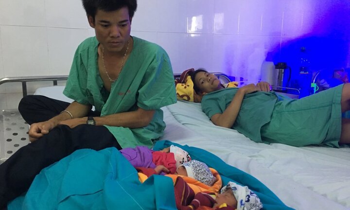 Mổ thành công ca sinh 3 cho một phụ nữ Giẻ Triêng ở Quảng Nam