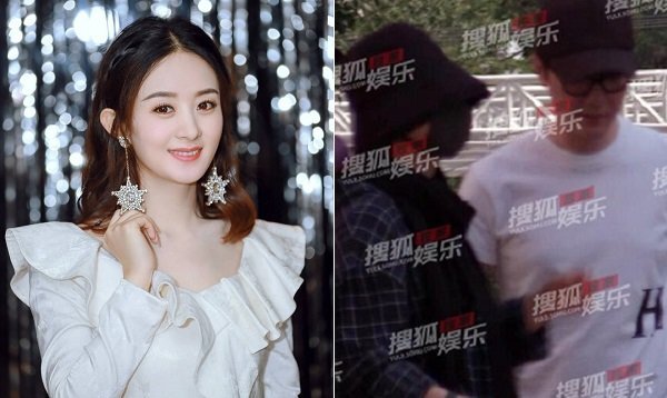 Triệu Lệ Dĩnh che kín mặt trong lần đầu xuất hiện sau 2 tháng sinh con