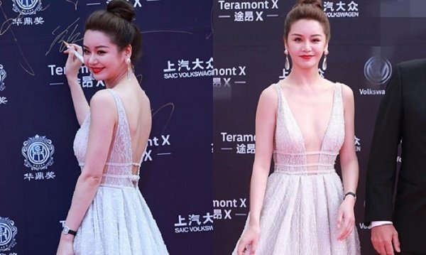 'Biểu tượng sex' Khâu Ý Nông gợi cảm trên thảm đỏ