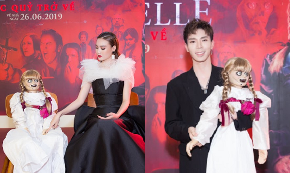 Ninh Dương Lan Ngọc, Erik hào hứng tạo dáng với búp bê quỷ ám Annabelle