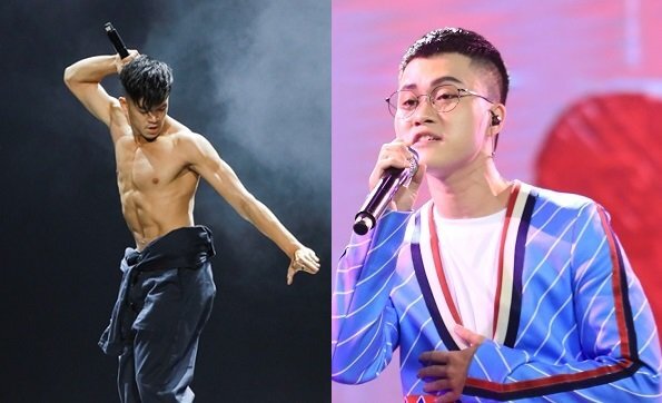 Trọng Hiếu cởi áo khoe cơ bụng, Lê Thiện Hiếu ‘thả thính’ trên sân khấu