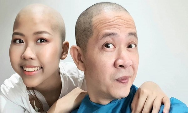Đạo diễn 'Những ngọn nến trong đêm' cạo đầu, hiến tủy cho con gái bị ung thư máu