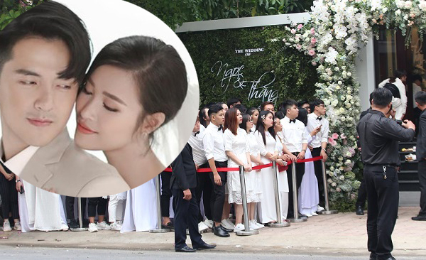 Người hâm mộ nô nức tới đưa Đông Nhi về nhà chồng