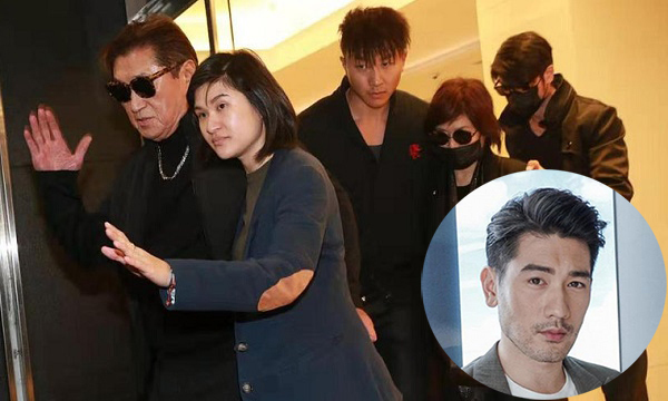 Bố Cao Dĩ Tường tiều tụy, bị té ngã trong lễ viếng của con trai