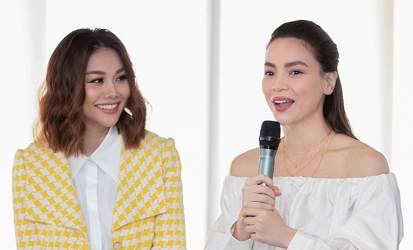 Thanh Hằng - Hồ Ngọc Hà vui vẻ hội ngộ khi đến chúc mừng Công Trí