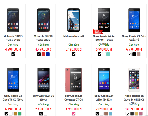 Smartphone cao cấp giá siêu rẻ tràn ngập thị trường