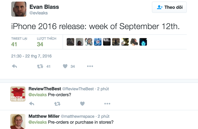 Vua tin đồn xác nhận iPhone 7 ra mắt giữa tháng 9