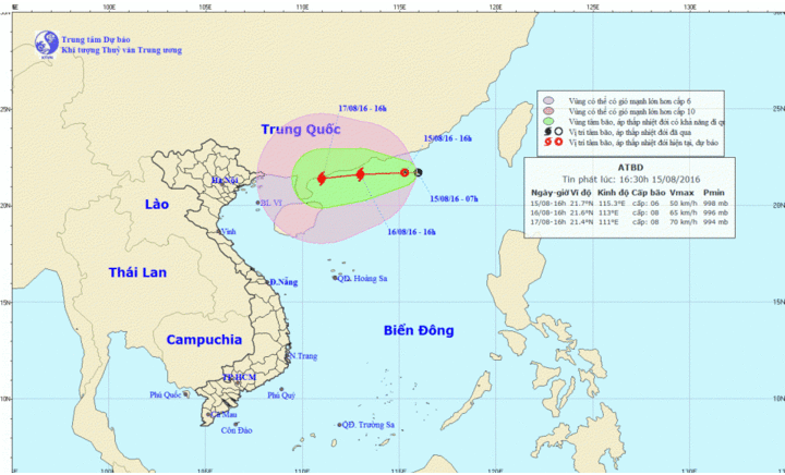 Sắp có bão lớn trên Biển Đông