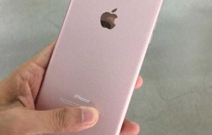 Lộ diện iPhone 7 Plus vàng hồng