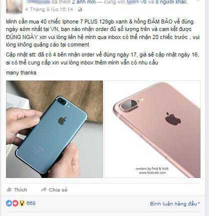 Choáng váng sếp Việt đặt mua 40 iPhone 7 Plus tặng nhân viên