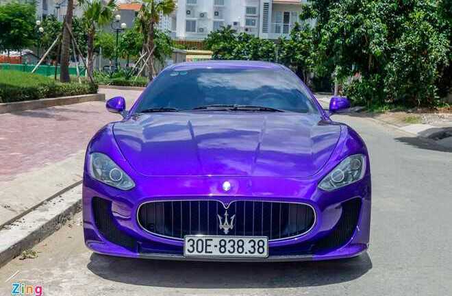 Ngắm Maserati GranTurismo độ MC Stradale màu tím ở Sài Gòn