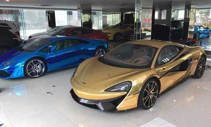 Ngắm siêu xe McLaren 570S giá 12 tỷ đồng dát vàng độc nhất Việt Nam