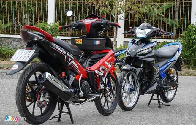 Soi bộ đôi Exciter độ khoảng 100 triệu đồng của biker miền Tây