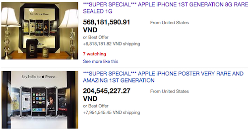 Choáng váng iPhone đời đầu được rao giá hơn 500 triệu đồng