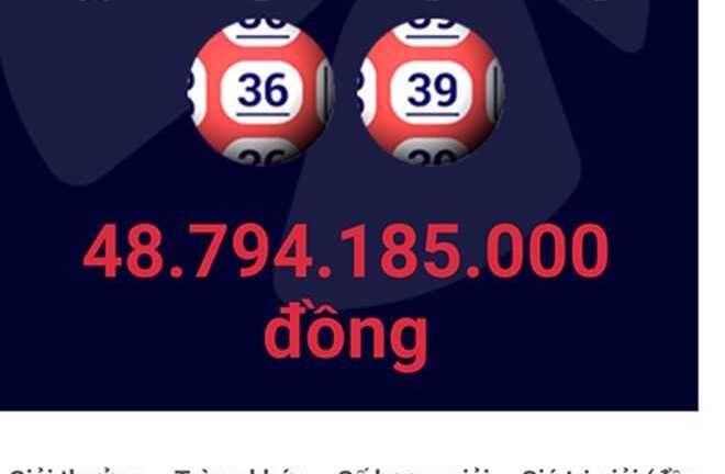 Đã xác định nơi bán vé số Vietlott trúng gần 49 tỷ đồng ngày đầu năm mới