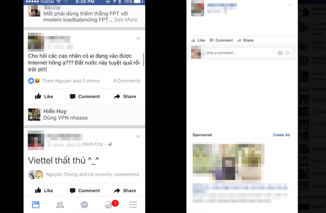 Nhiều thuê bao Viettel không truy cập được Google, Facebook