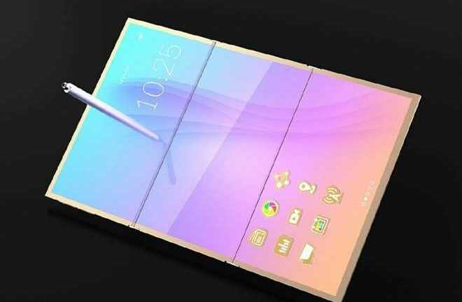 Lộ diện smartphone Samsung màn hình gập lạ mắt