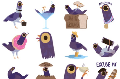 Con chim tím Trash Dove 'làm loạn' Facebook