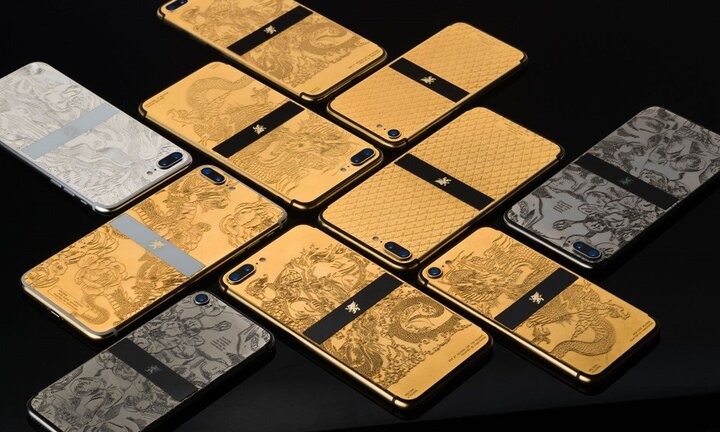 Bộ sưu tập điện thoại siêu sang iPhone 7 dát vàng của Mobiado