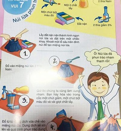 Phát hoảng với sách dạy trẻ làm thí nghiệm phát nổ