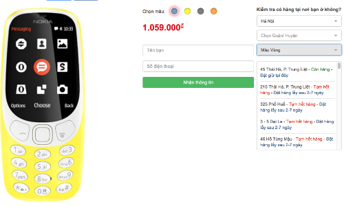 'Cục gạch' Nokia 3310 cháy hàng ở Việt Nam