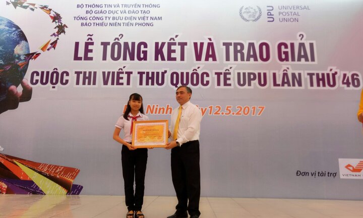 Bức thư cố vấn cho Tổng thư ký LHQ đoạt giải nhất cuộc thi viết thư UPU