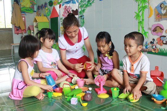 Giáo viên mầm non là thạc sĩ được hỗ trợ 18 triệu đồng/năm