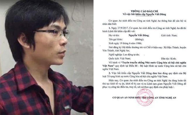 Bắt khẩn cấp kẻ tuyên truyền chống phá nhà nước ở Nghệ An
