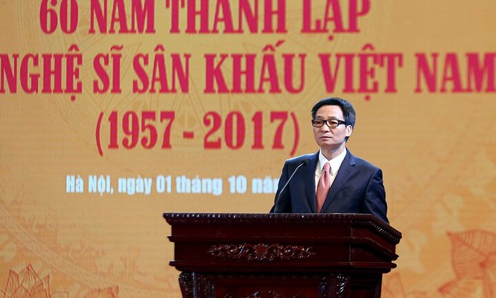 Phó Thủ tướng Vũ Đức Đam nêu 3 'chìa khoá' để sân khấu Việt Nam phát triển