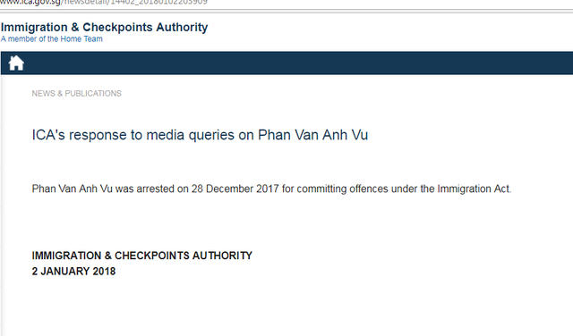 Chiều nay, luật sư Singapore gặp Phan Van Anh Vu