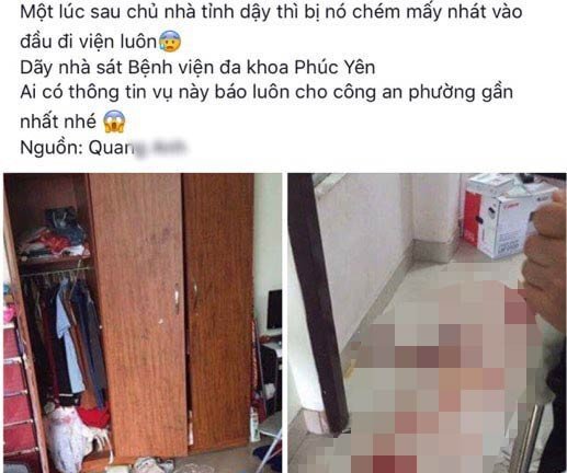Giả thợ điện vào nhà chém chủ nhà bất tỉnh cướp tài sản
