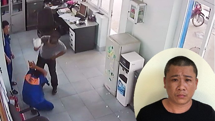 Bắt giữ kẻ côn đồ hành hung dã man nhân viên cây xăng