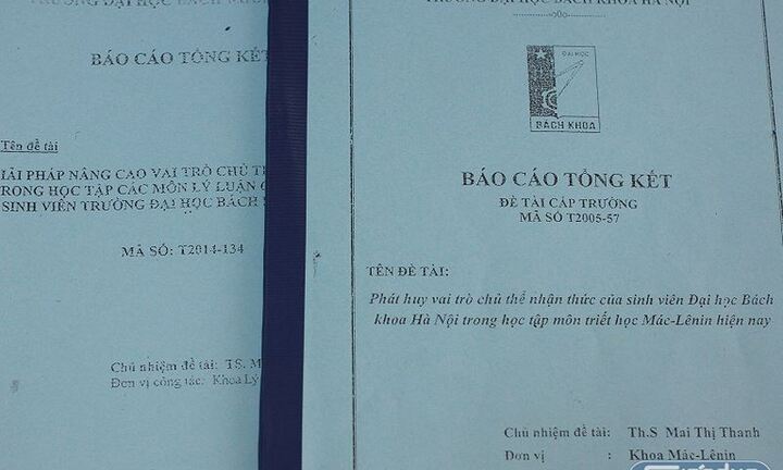 Trưởng khoa lý luận chính trị Đại học Bách Khoa Hà Nội bị tố đạo văn