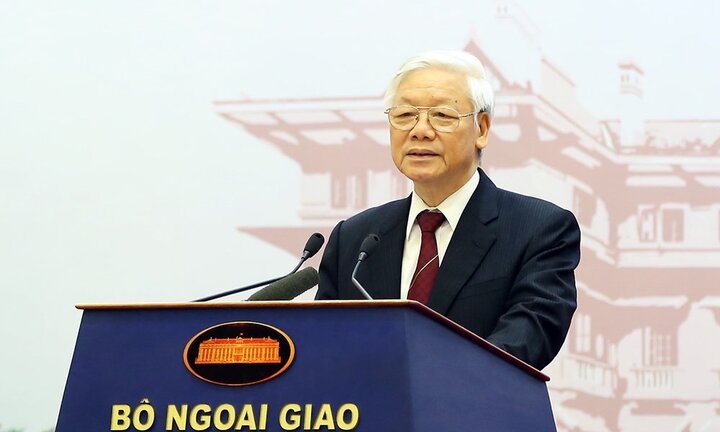Tổng Bí thư: Công tác đối ngoại góp phần quan trọng nâng cao vị thế của Việt Nam trên trường quốc tế