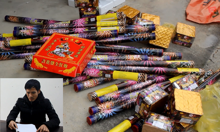 Bắt kẻ vận chuyển 50kg pháo từ Lào về Nghệ An tiêu thụ