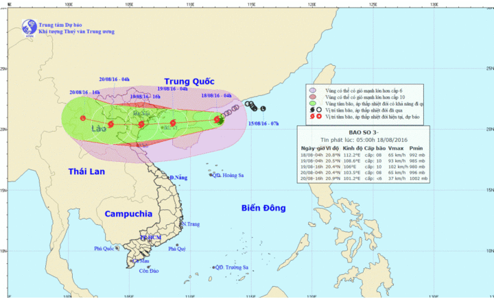 Sáng mai, bão số 3 đổ bộ, gió giật mạnh khủng khiếp