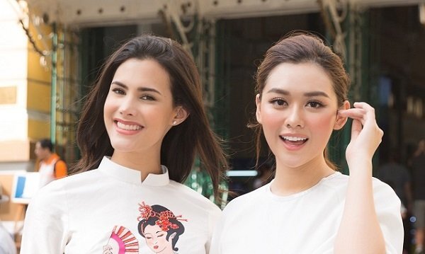 Hoa hậu quốc tế Mariem Velazco diện áo dài, hào hứng dạo phố Sài Gòn