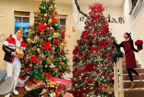 Đàm Vĩnh Hưng, Phạm Hương và loạt sao Việt trang trí biệt thự đón Giáng Sinh