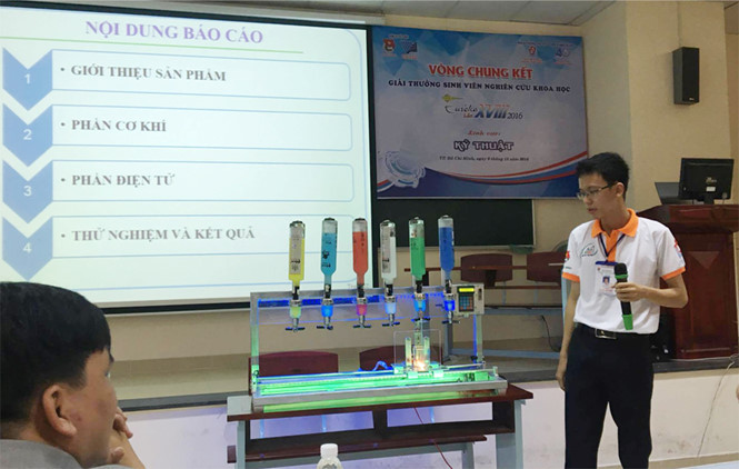 Hệ thống pha chế cocktail tự động của sinh viên Đà Nẵng