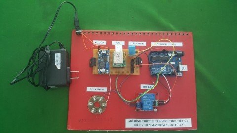 Thiết bị theo dõi thời tiết và điều khiển máy bơm nước từ xa