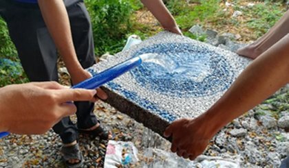 Chế tạo bê tông rỗng thoát nước dùng làm gạch lát vỉa hè, nền đường