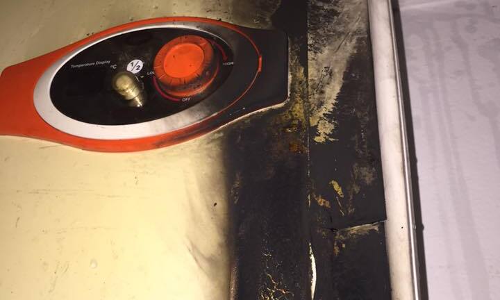 Bình nóng lạnh một gia đình ở Hà Nội bỗng bốc cháy dữ dội