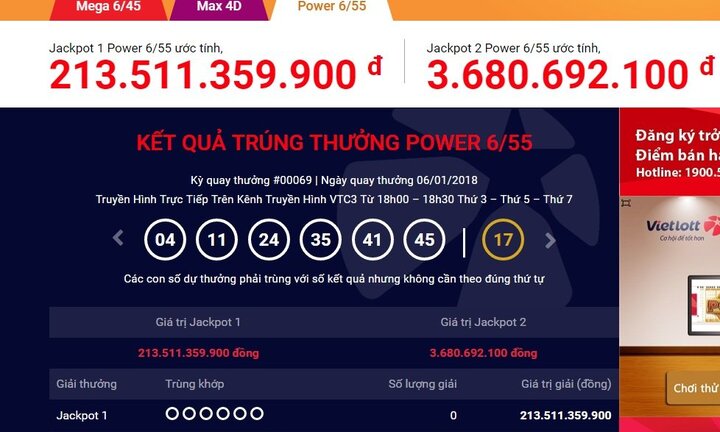 Vietlott lên tới 213 tỷ đồng: Dân đổ xô đi tìm vận may