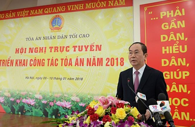Chủ tịch nước yêu cầu tập trung xét xử các vụ án kinh tế, tham nhũng