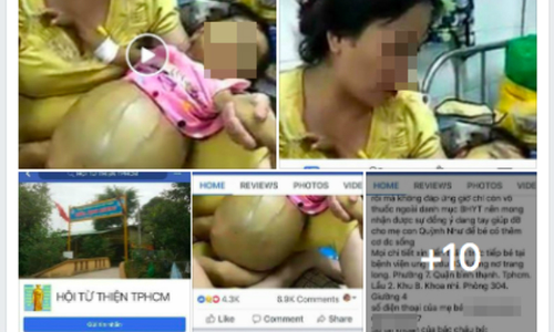 Bé gái qua đời ba tháng bị kẻ xấu lợi dụng để kêu gọi quyên tiền